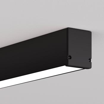 schwarzes Aluminiumprofil inklusive Netzteilkammer